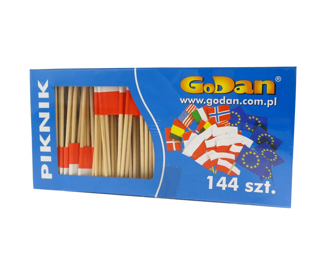PL Flag Picks, 6.8 cm / 144 pcs
