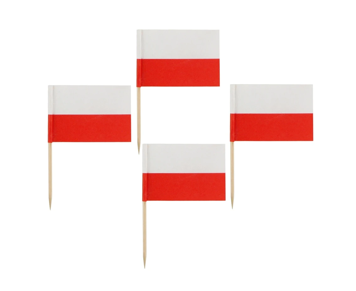 PL Flag Picks, 6.8 cm / 144 pcs