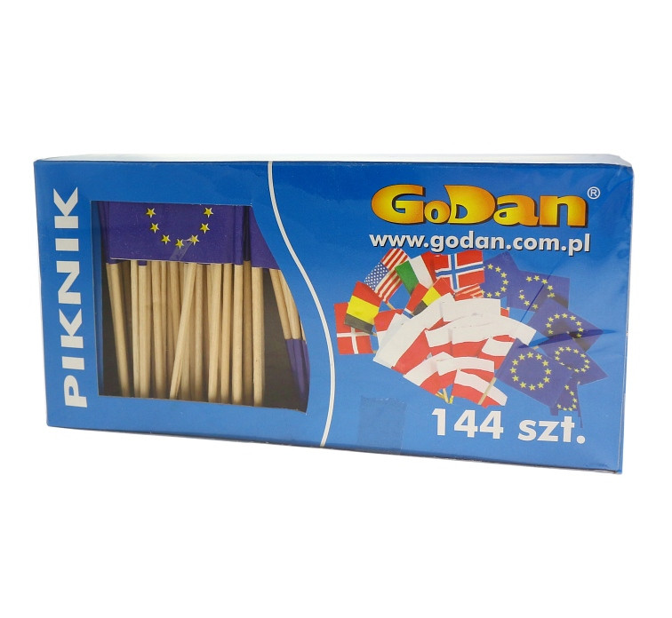 EU Flag Picks, 6.8 cm / 144 pcs EOL