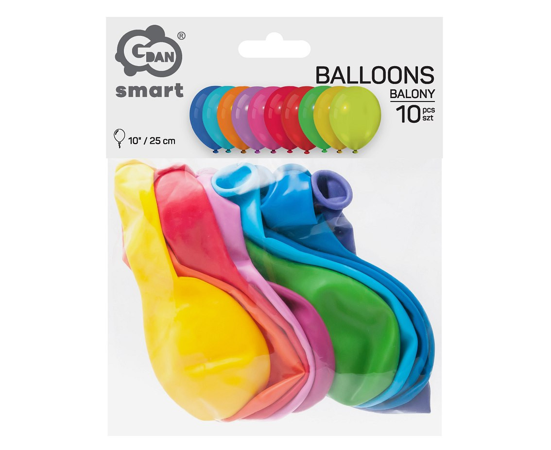 Balloons Godan 10", pastel anna 10 set, 10pcs