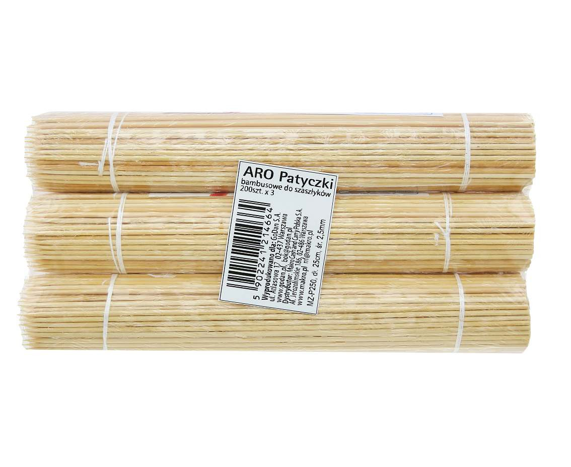 ARO Skewers 25 cm, 200 pcs. x 3 EOL