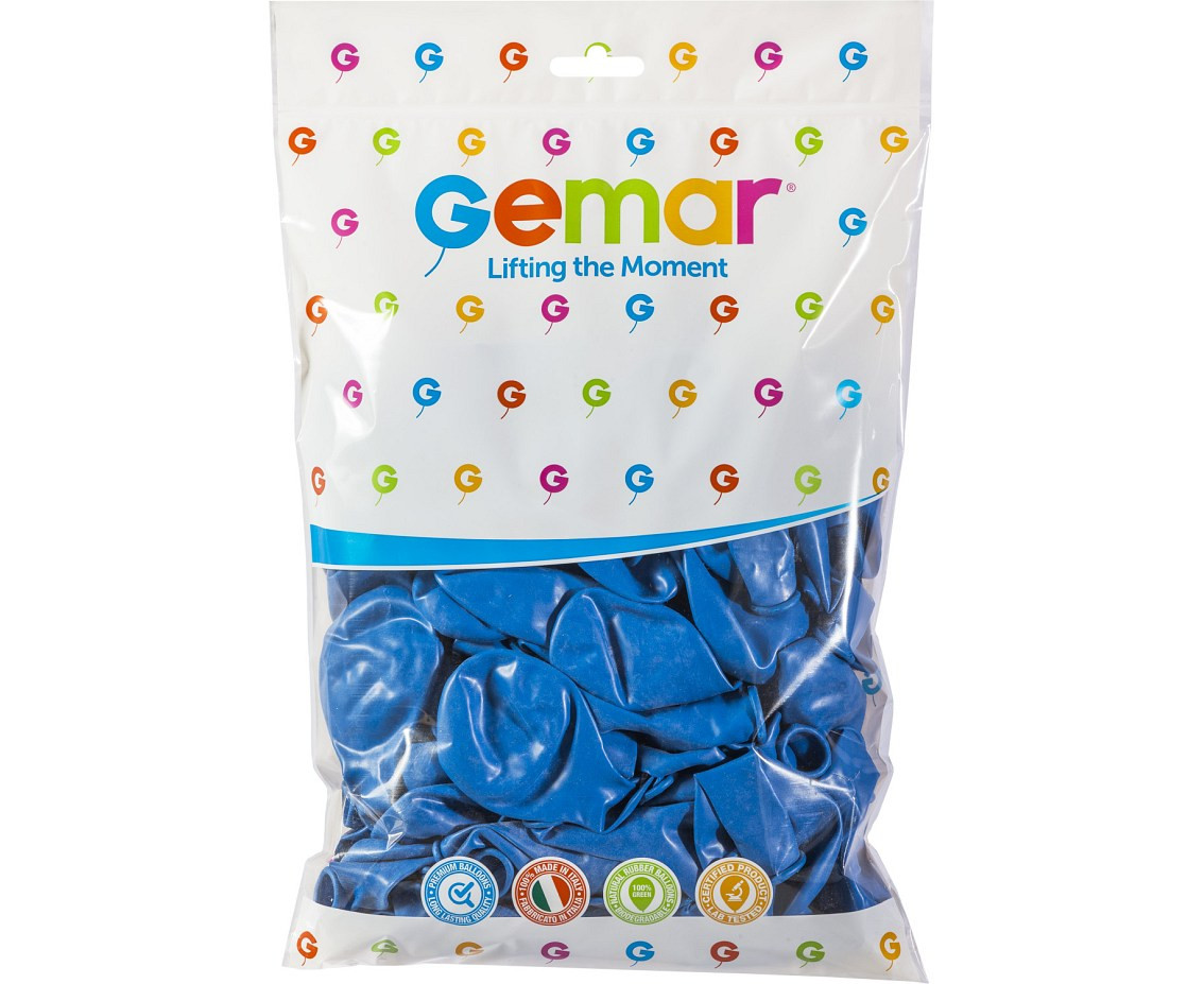 Balony Gemar 9", pastel niebieskie, 100szt.