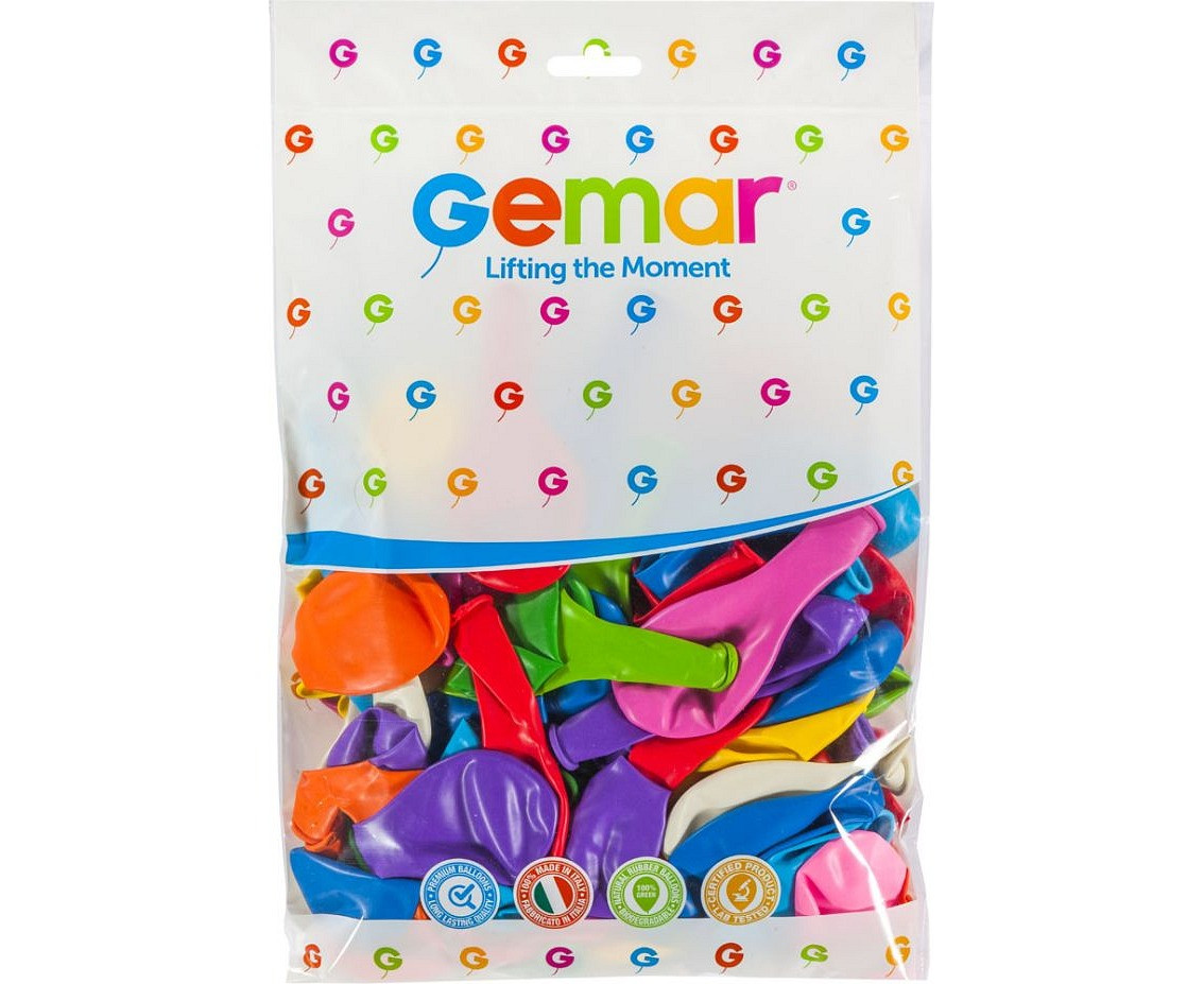 Balony Gemar 9", pastel mix, 100szt.
