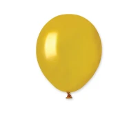 Balony Gemar 5", metalik złote, 100szt.