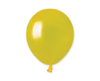 Balony Gemar 5", metalik żółte, 100szt. KK