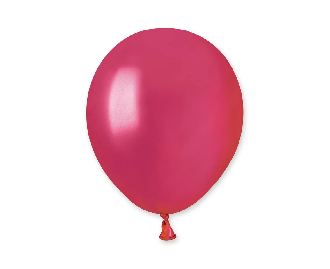 Balony Gemar 5", metalik czerwone, 100szt.