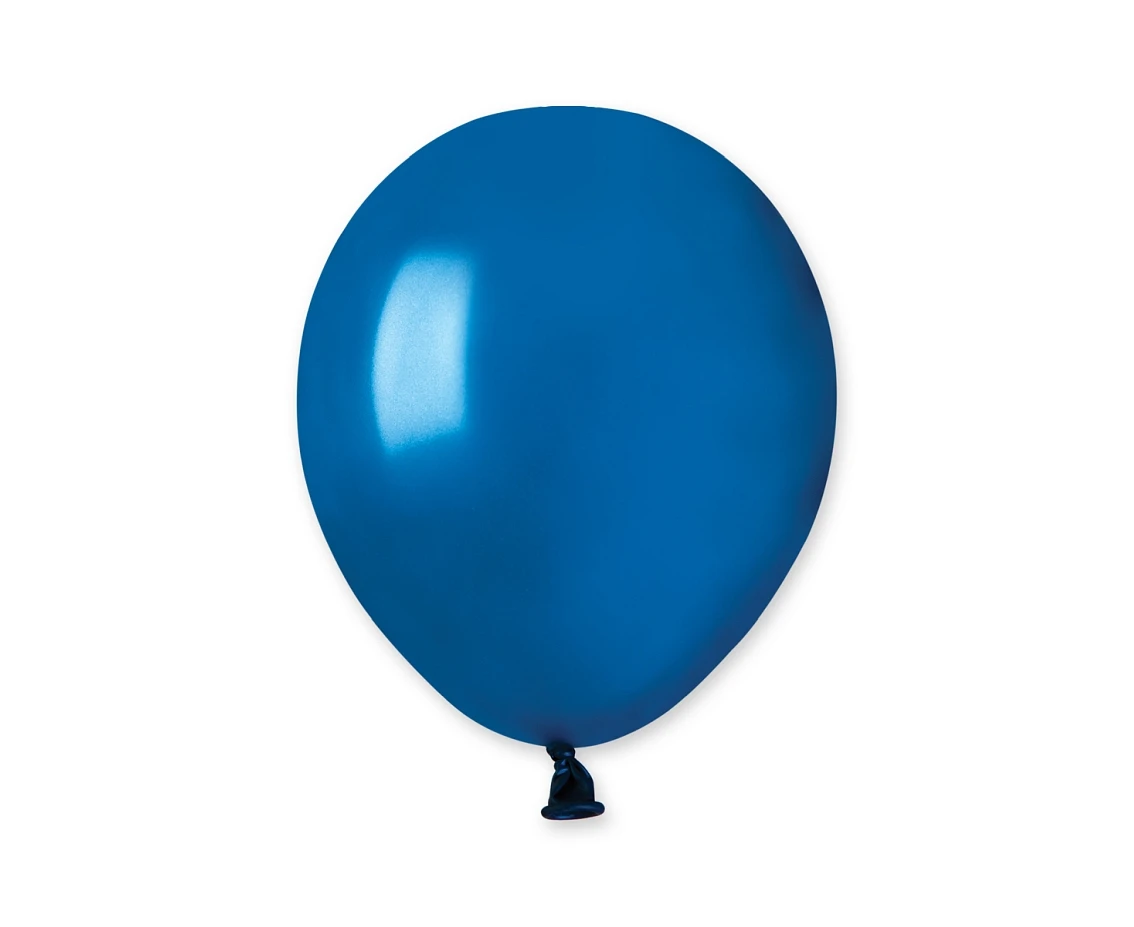 Balony Gemar 5", metalik oceaniczne niebieskie, 100szt.