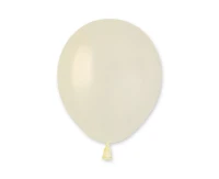 Balony Gemar 5", metalik kość słoniowa, 100szt.