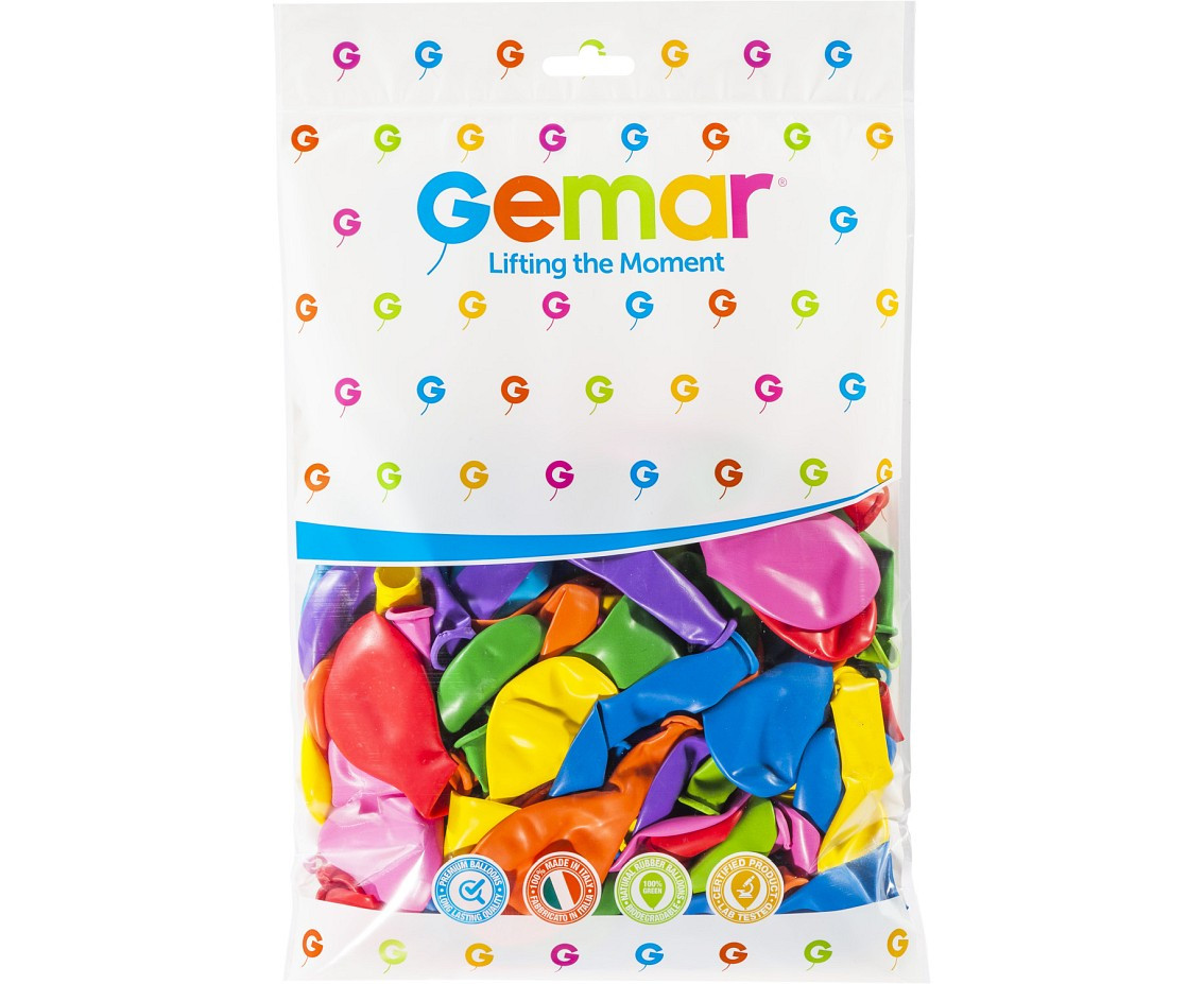 Balony Gemar 10", pastel mix, 100szt.