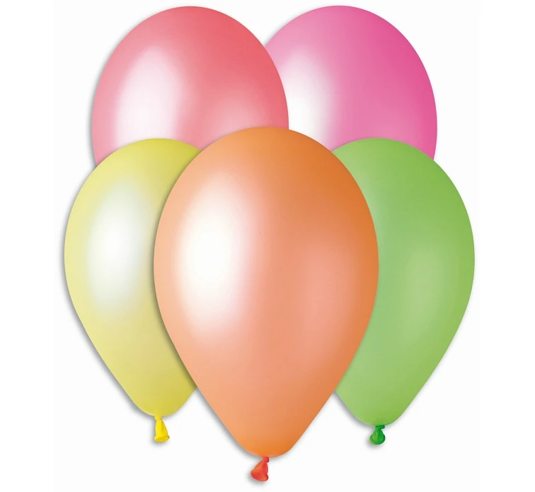 Balloons Gemar 10", pastel fluor mix, 100pcs