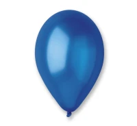 Balony Gemar 10", metalik oceaniczne niebieskie, 100szt.