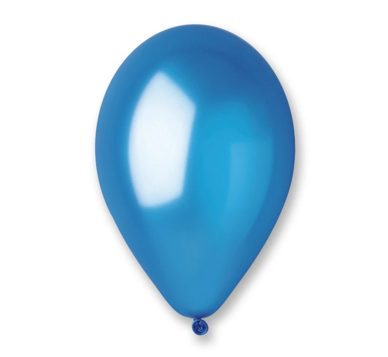 Balony Gemar 10", metalik niebieskie, 100szt.