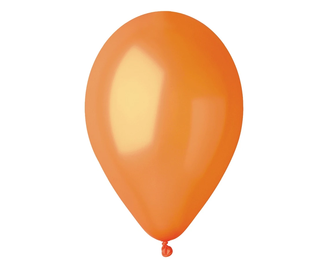 Balony Gemar 10", metalik pomarańczowe, 100szt.