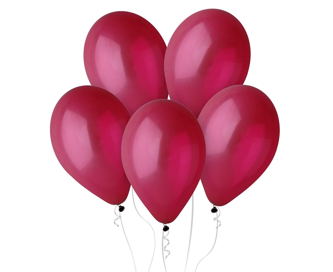 Balony Gemar 12", pastel burgundowe, 100szt.