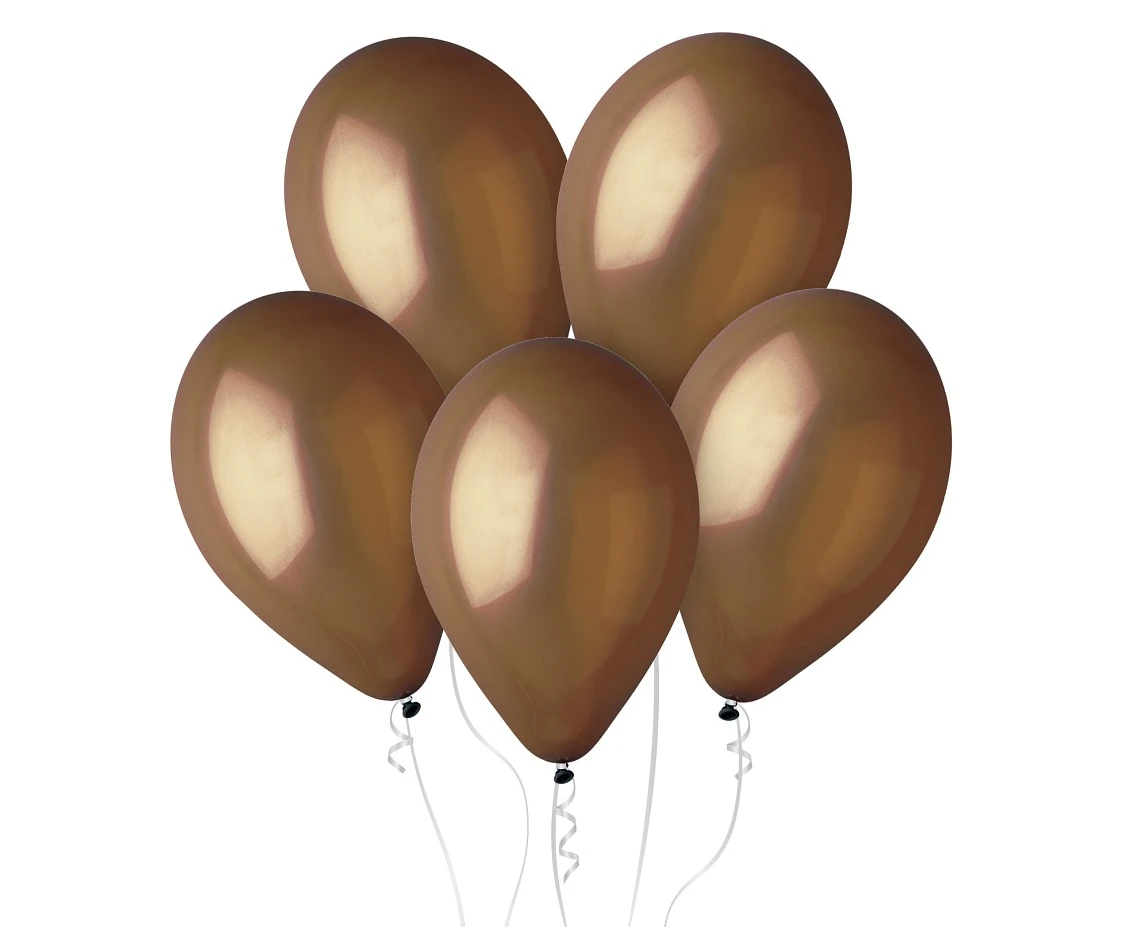 Balony Gemar 12", pastel brązowe, 100szt.