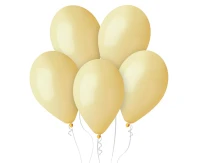 Balony Gemar 12", pastel musztardowe macaron, 100szt.