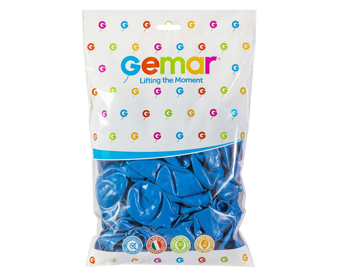 Balony Gemar 12", pastel niebieskie, 100szt.
