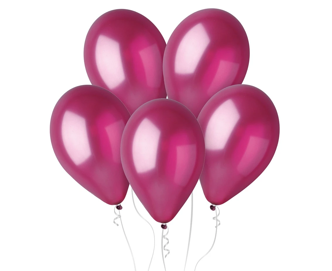 Balony Gemar 12", metalik bordowe, 100szt.