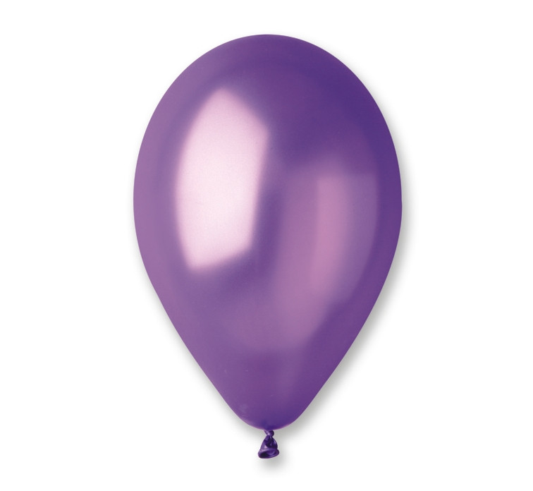 Balony Gemar 12", metalik fioletowe, 100szt.