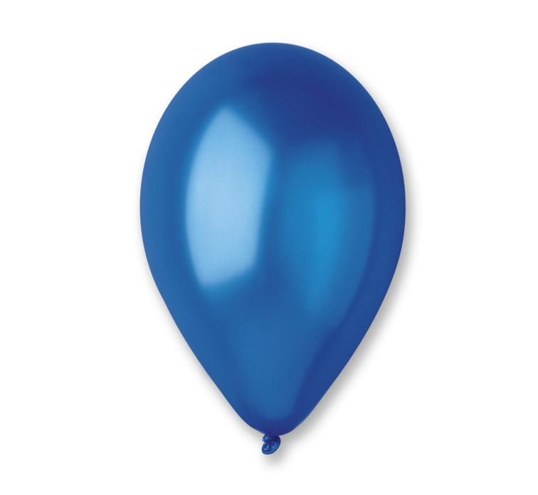 Balony Gemar 12", metalik oceaniczne niebieskie, 100szt.