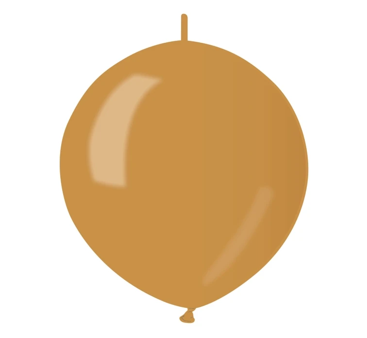 Balony Gemar 13", metalik do girland złoty, 100szt.