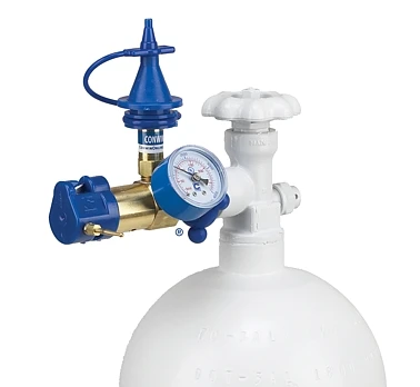 Classic inflator with Push valve & ribbon cutter