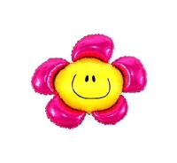 Foil balloon 14" FX - Flower (pink),  unpacked (flat)