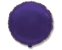 Foil balloon 18" FX - Round (purple) KK,  unpacked (flat) EOL