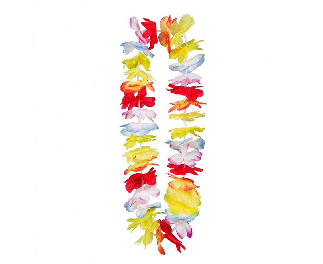 Necklace Hawaiian big flowers, 1 pcs.