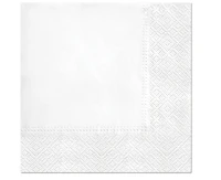PAW Paper napkins PAW, White, solid colour, 33 x 33 cm / 20 pcs.