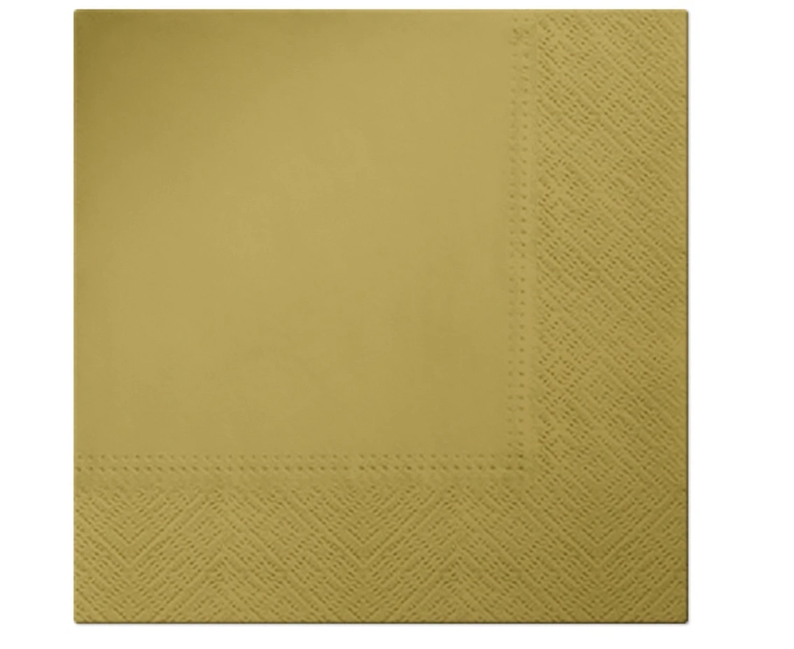 PAW paper napkins, gold, 33 x 33 cm / 20 pcs.