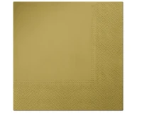 PAW paper napkins, gold, 33 x 33 cm / 20 pcs.