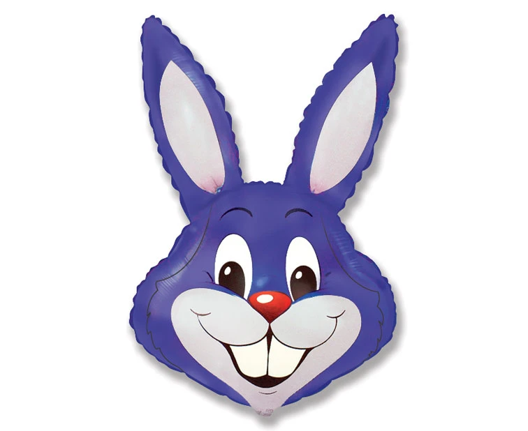 Foil balloon 24" FX - Rabbit (purple) KK,  unpacked (flat) EOL