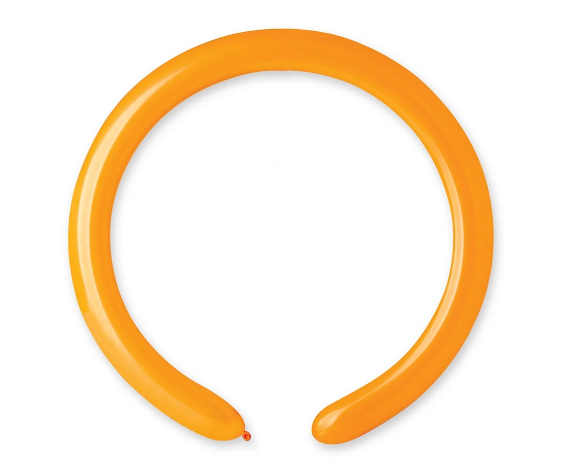 Balloons Gemar, modelling balloon, orange,, 100pcs