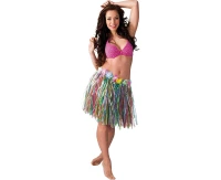 Hawaiian skirt 45 cm, multi-colored