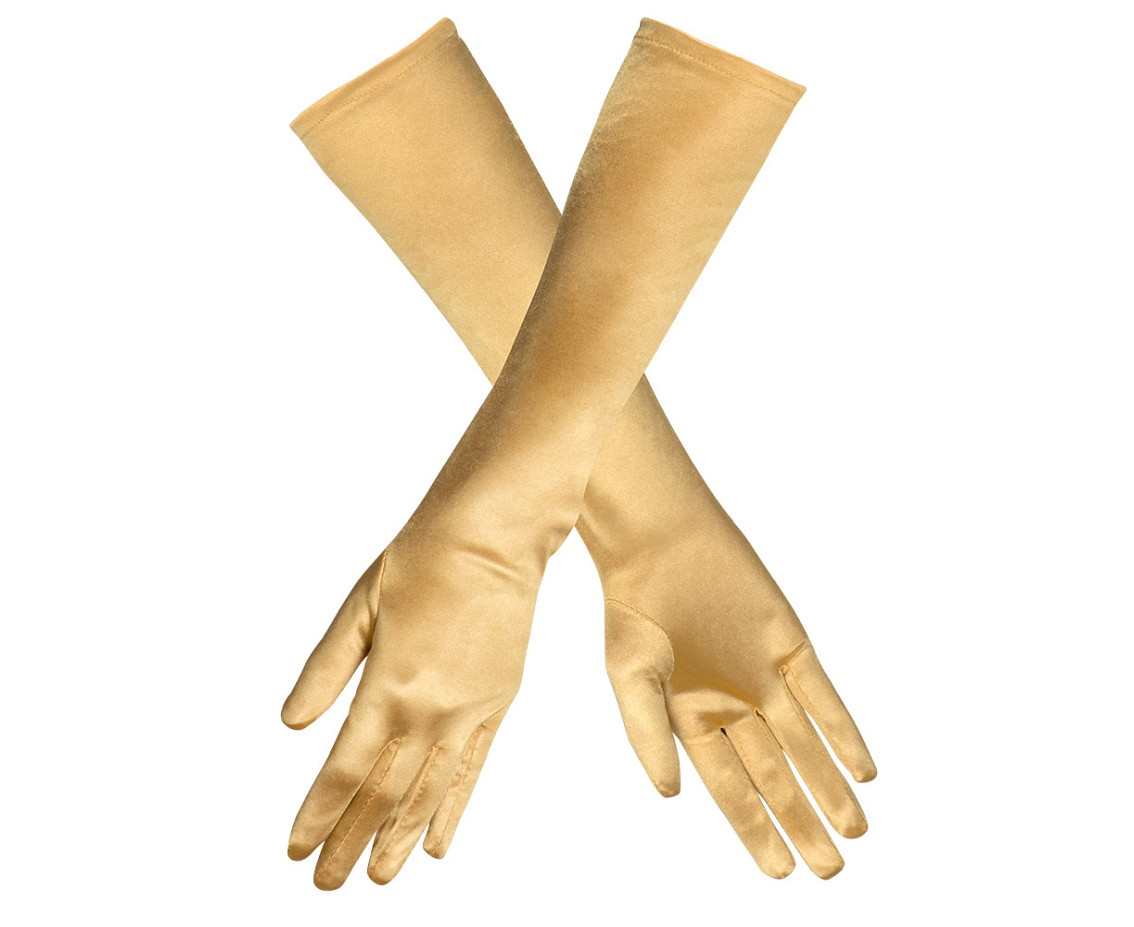 Gloves elbow, gold