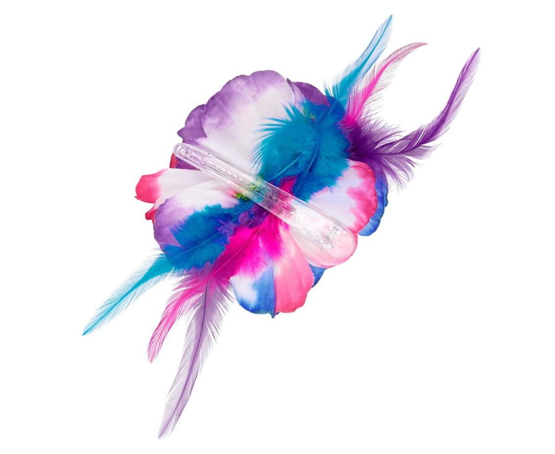 Hawaiian hair pin colorful flowers, 1 pc