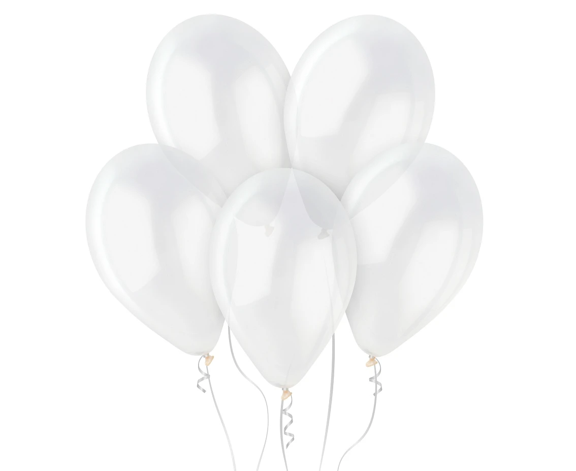 Balloons Gemar 12", pastel transparent, 100pcs