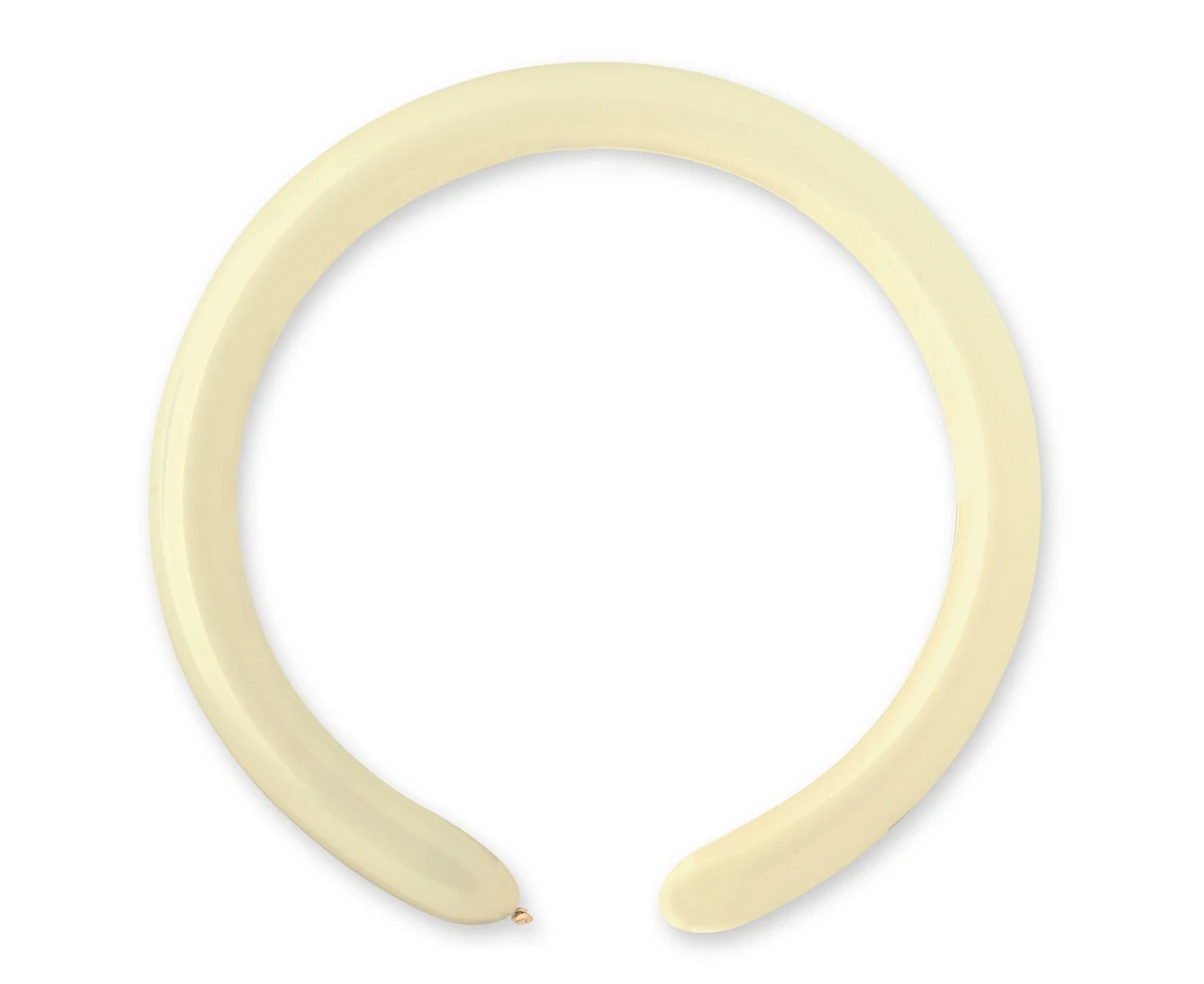 Balloons Gemar, modelling balloon, ivory macaron, 100pcs