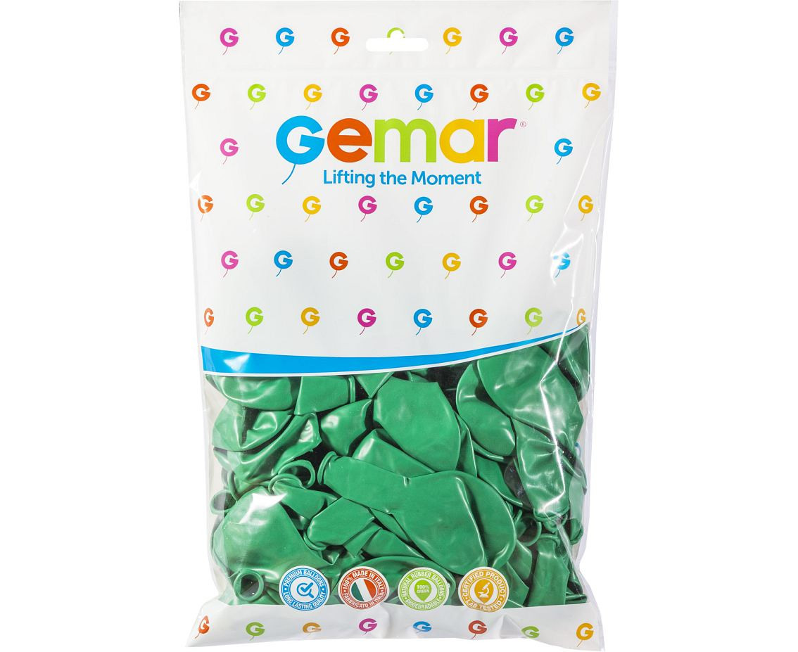 Balloons Gemar 12", pastel winter green, 100pcs