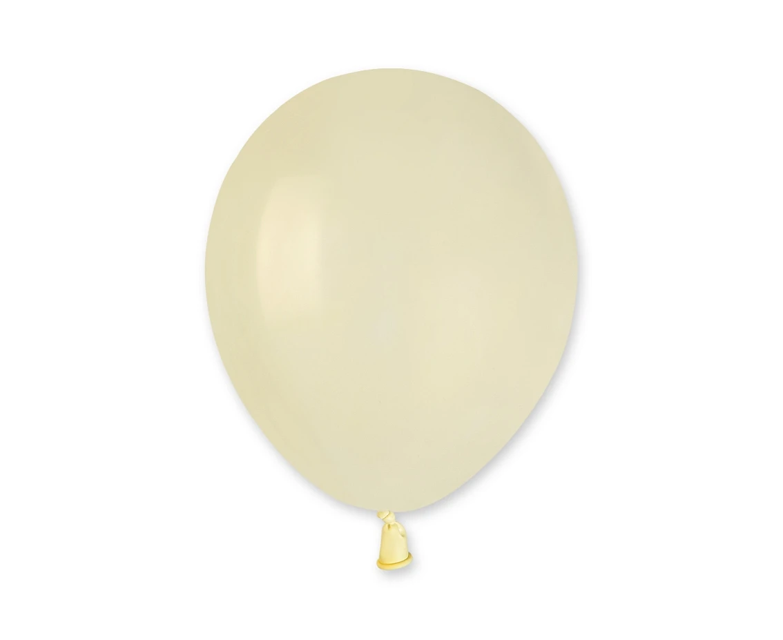 Balony Gemar 5", pastel kość słoniowa macaron, 100szt.