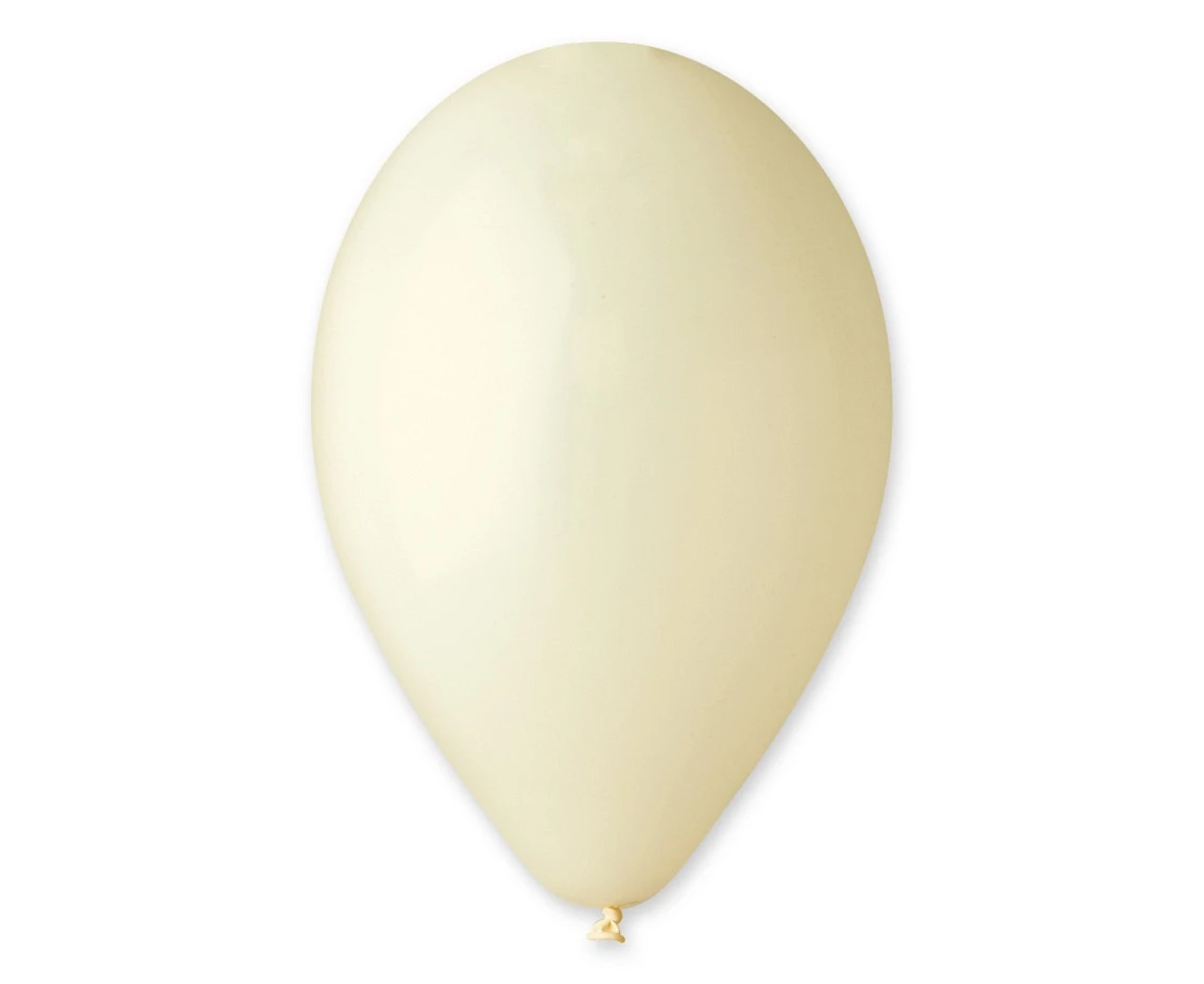 Balony Gemar 10", pastel kość słoniowa macaron, 100szt.