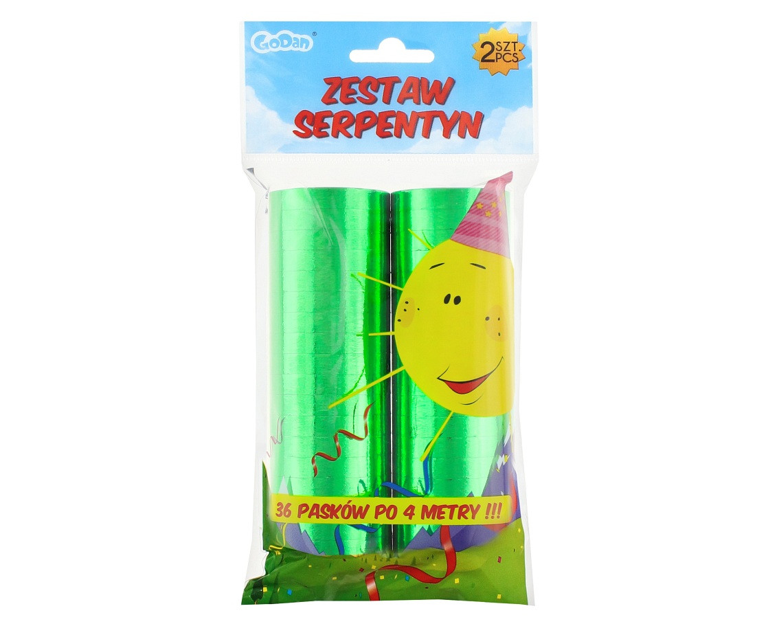 Foil streamers, 2 pcs.