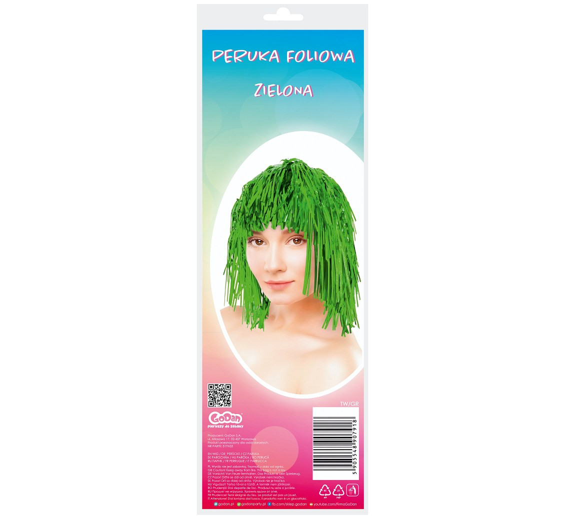 Peruka foliowa zielona