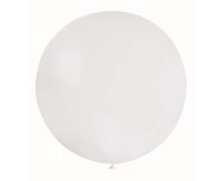 Balony Gemar, pastel kula 0.75m biała, 1szt.