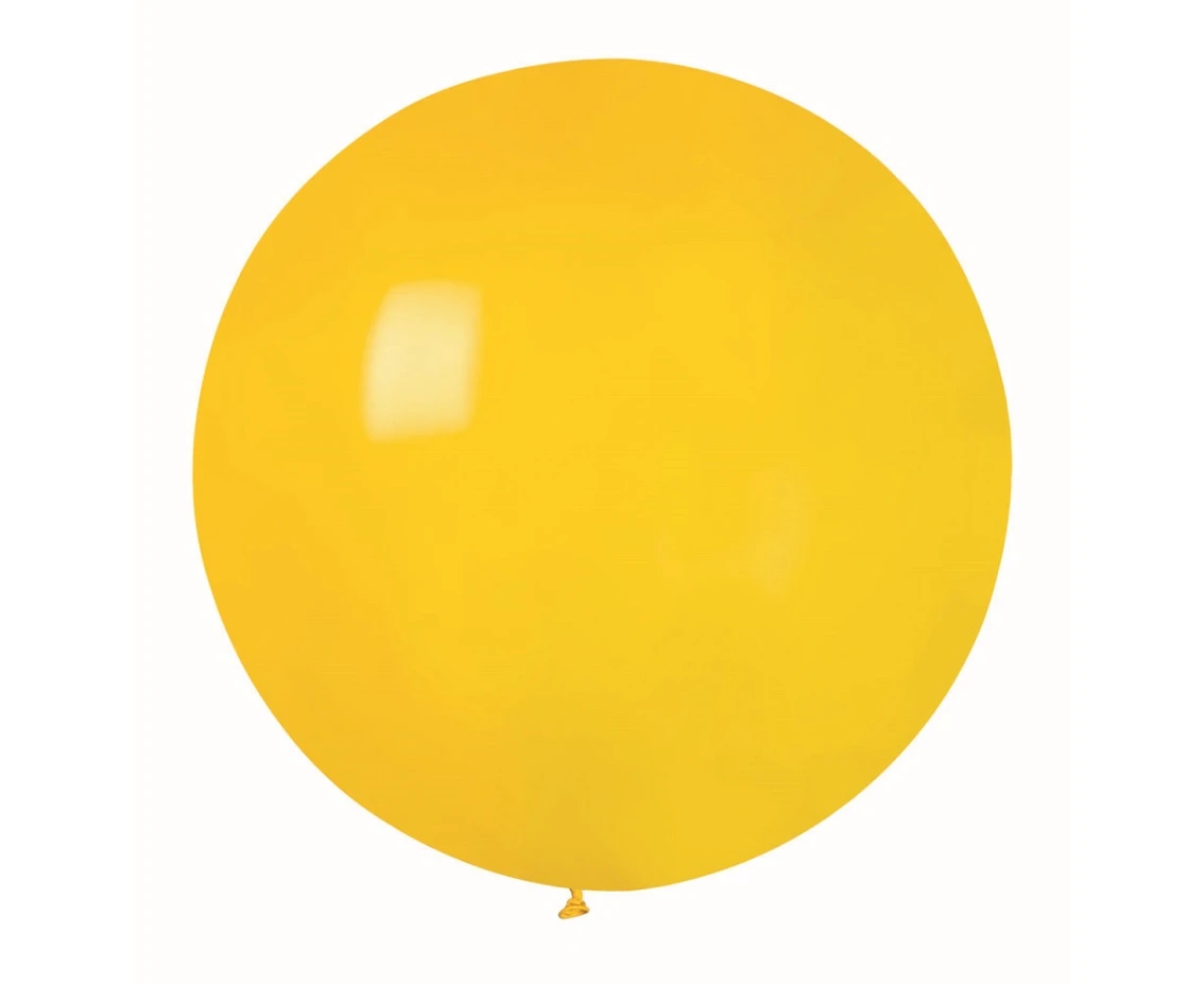 Balony Gemar, pastel kula 0.75m żółta, 1szt.