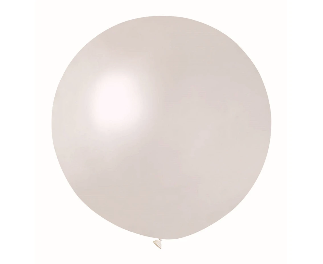Balony Gemar, kula metalik 0.65m perłowa, 1szt.