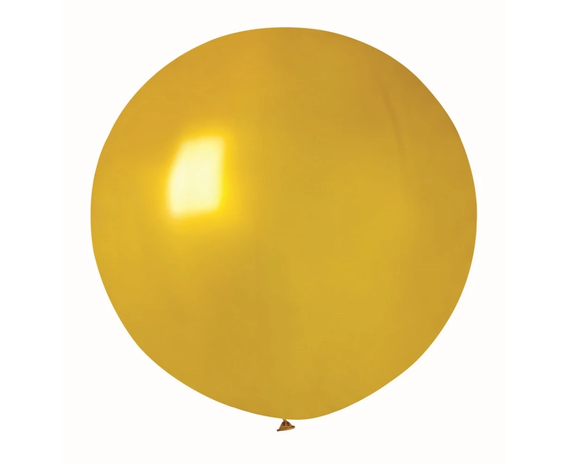 Balony Gemar, kula metalik 0.65m złota, 1szt.