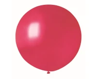 Balony Gemar, kula metalik 0.65m czerwona, 1szt.