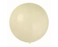 Balony Gemar, pastel kula 0.75m kość słoniowa macaron, 1szt.